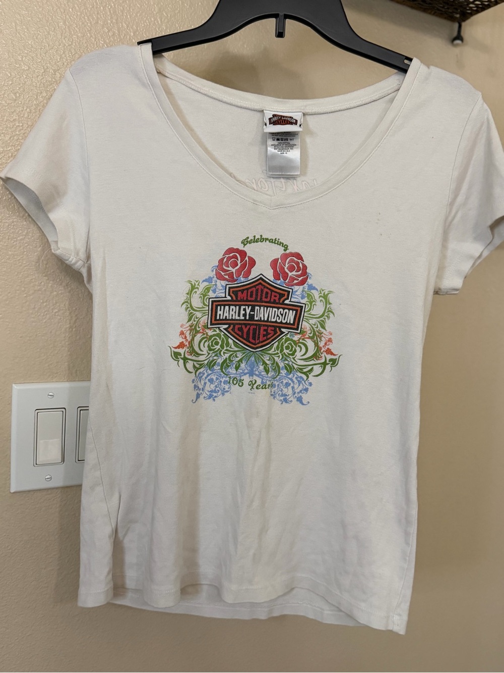 Harley-Davidson Women's White Graphic Logo Tee